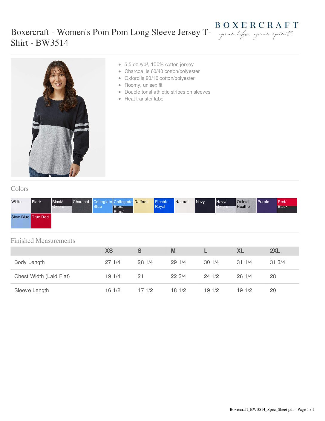 Cary Trojan Poms - Navy Spirit Jersey - Image 5